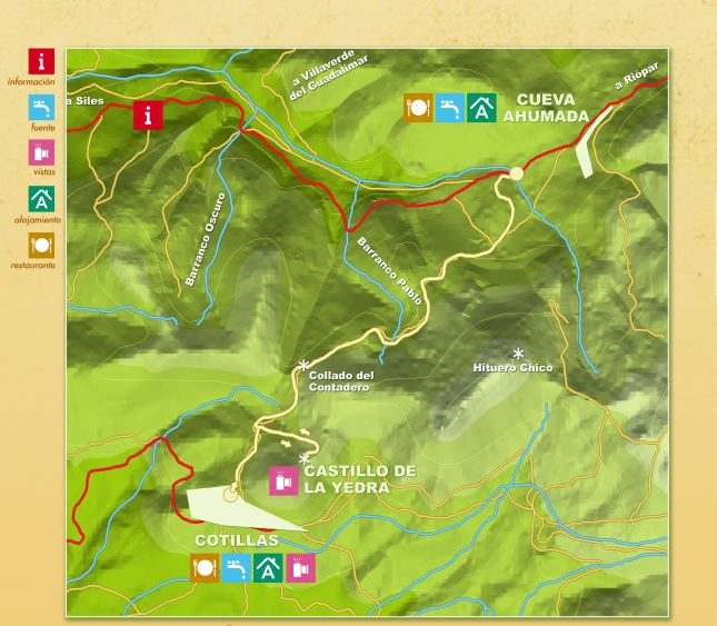 mapa de la ruta