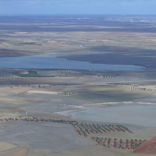 Panorámica aérea del complejo lagunar